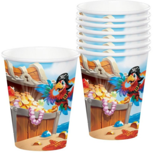 Alternative view of Paper Cups "Pirate Treasure" 8PCS