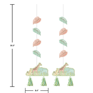 Alternative view of Safari Baby Hanging Cutouts Decor