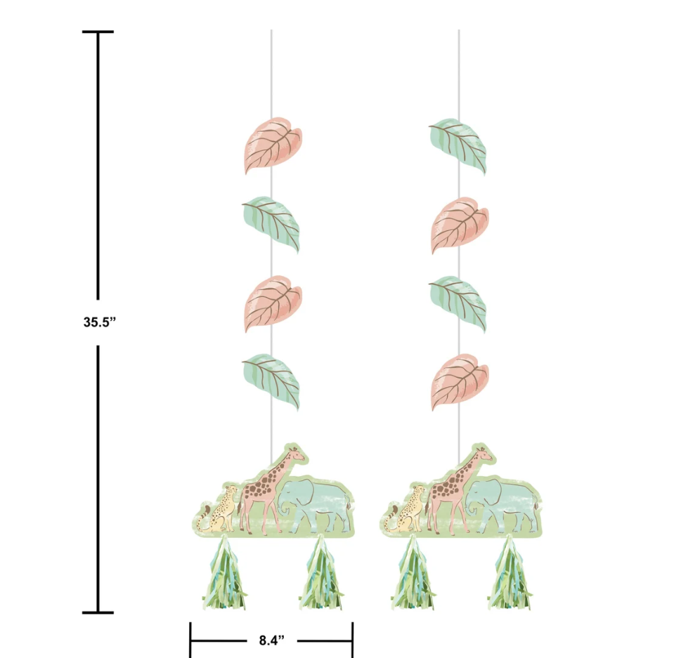 Safari Baby Hanging Cutouts Decor - Image 2