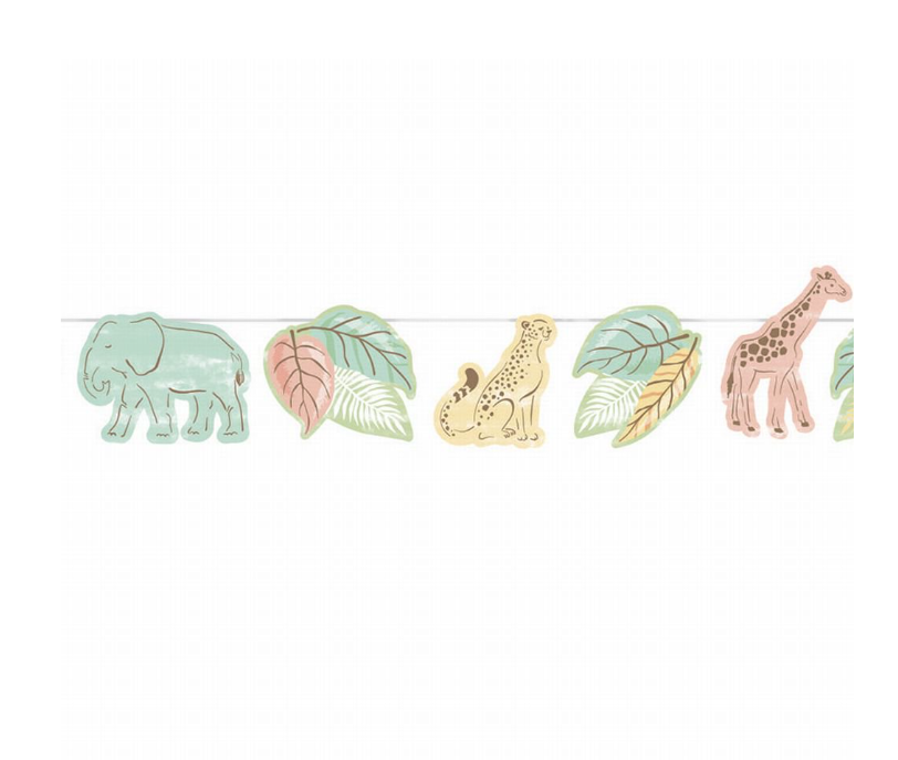 "Safari Baby" Welcome Baby Banner Set - Image 2