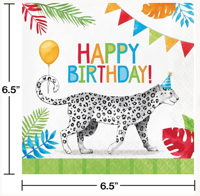 Party Animals Tissue Napkins - Image 2
