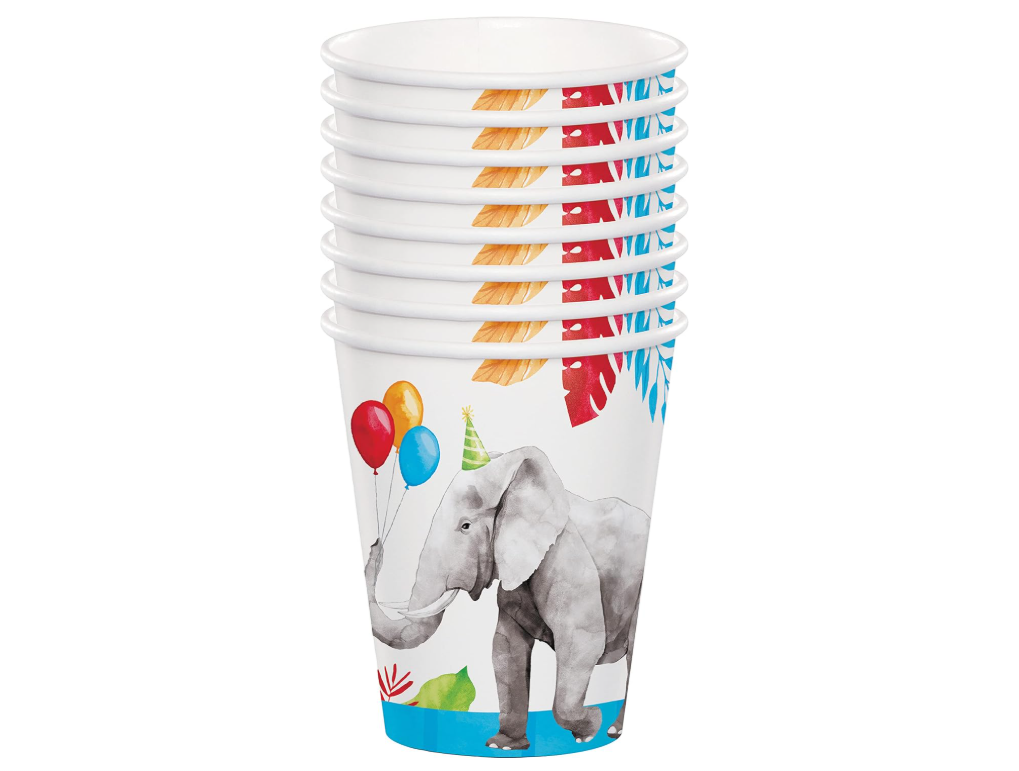 Paper Cups "Party Animals" 8PCS - Image 3