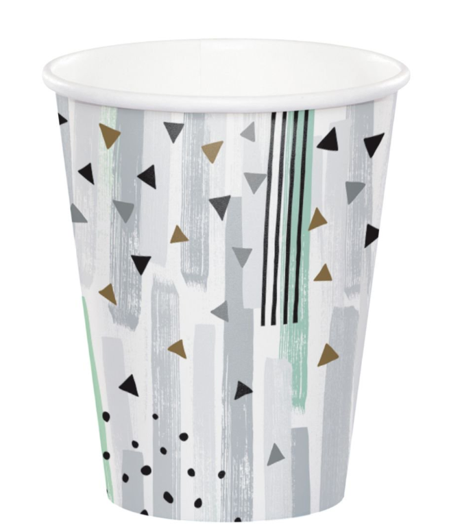 Paper Cups "Minted Milestone" 8PCS