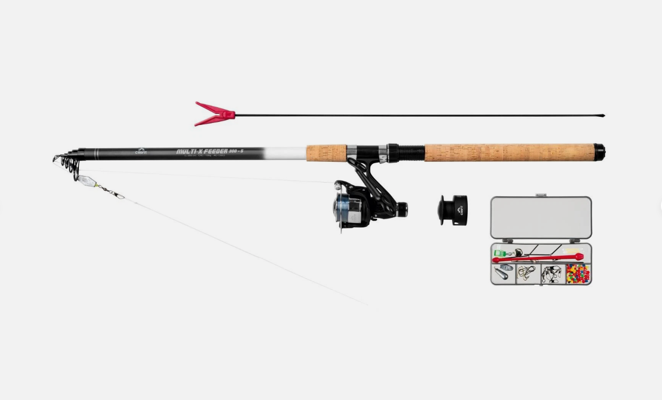 Crivit Feeder Rod Set with carrying case