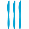 Turquoise Plastic Knives 24/pack