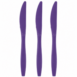 Purple Plastic Knives 50/pack