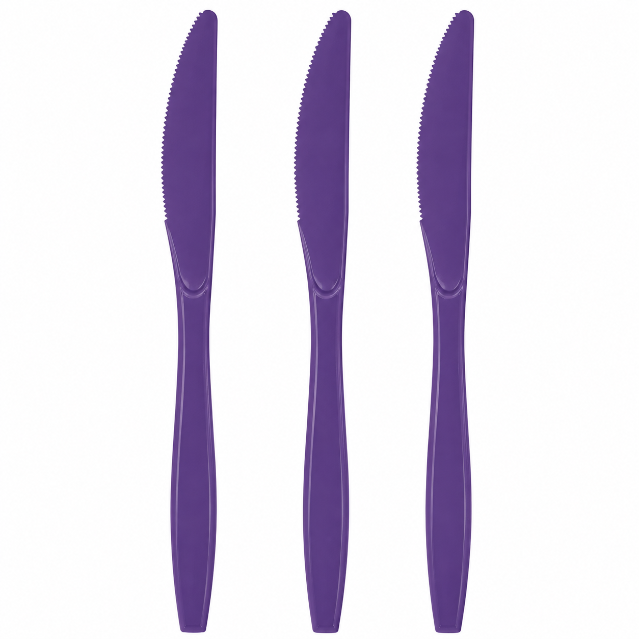 Purple Plastic Knives 50/pack