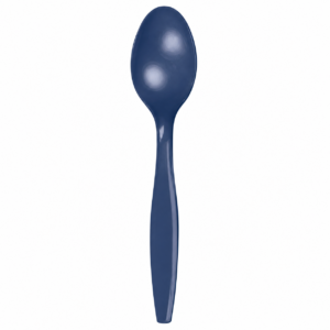 Navy Plastic Spoon 50/pack