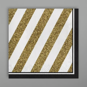 Black & Gold Tissue Napkins