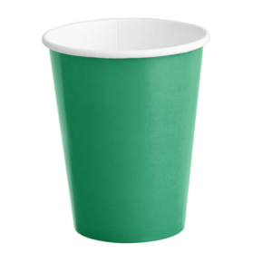 Alternative view of Paper Cups "Emerald Green" 8PCS