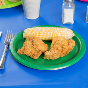 Alternative view of Paper Plates "Emerald Green" 8PCS