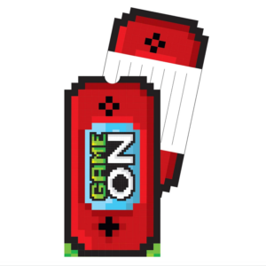 Game Party Invitations 8PCS