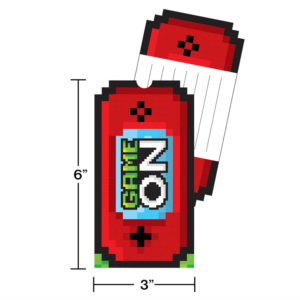 Alternative view of Game Party Invitations 8PCS