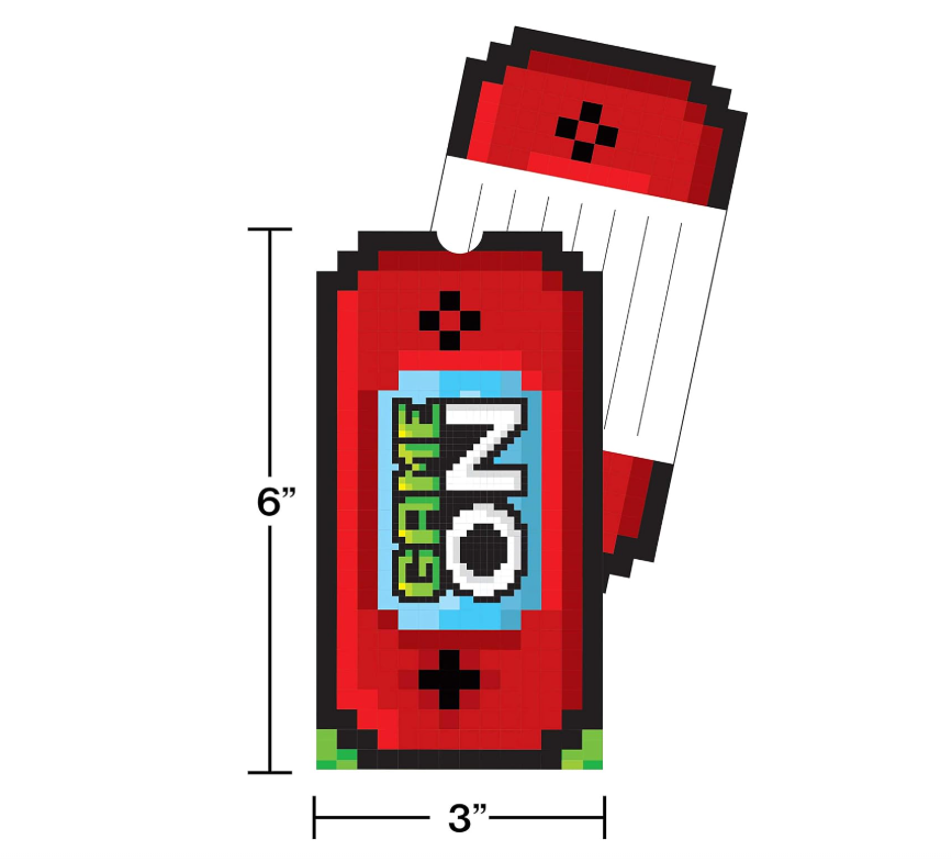 Game Party Invitations 8PCS - Image 2
