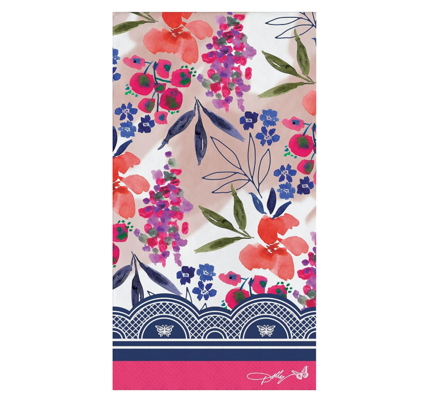 Celebrate Floral Tissue Long Napkins