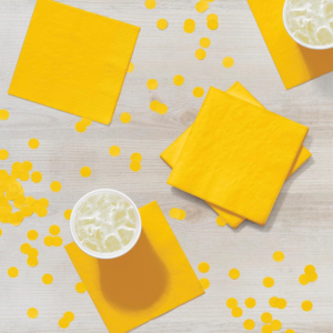 Alternative view of School Bus Yellow Tissue Napkins