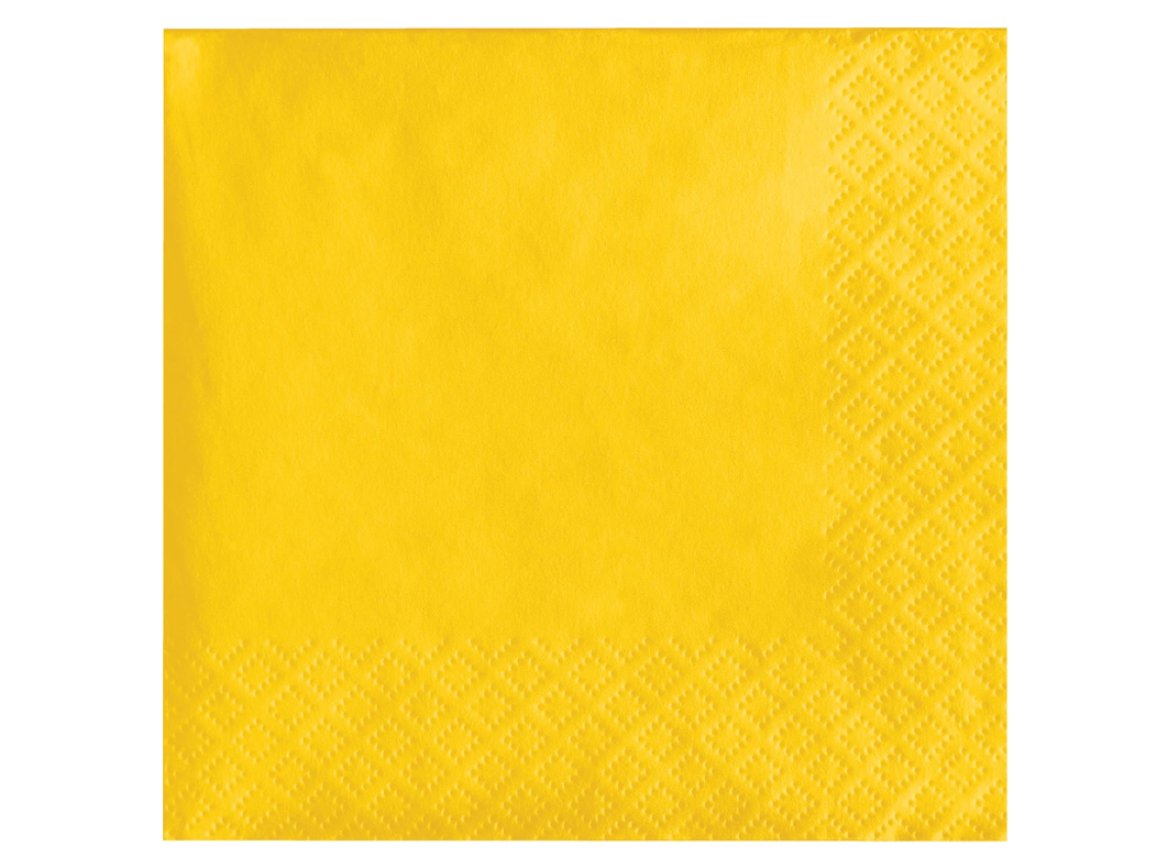 School Bus Yellow Tissue Napkins