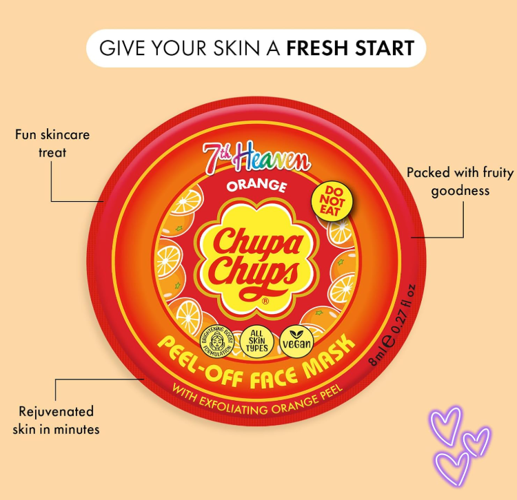 Chupa Chups Peel Off Face Mask - Orange - Image 2