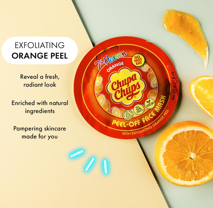 Chupa Chups Peel Off Face Mask - Orange - Image 4