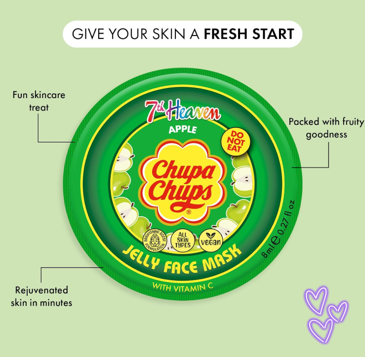 Chupa Chups Jelly Face Mask - Apple - Image 2