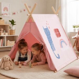 Alternative view of Tipi Children Play Tent - Pink